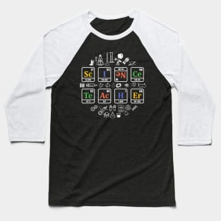 science teacher periodic table chemistry elements gift Baseball T-Shirt